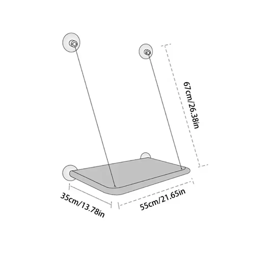 Ultra-Soft Cat Window Mounted Hammock Bed – Breathable – Space-Saver